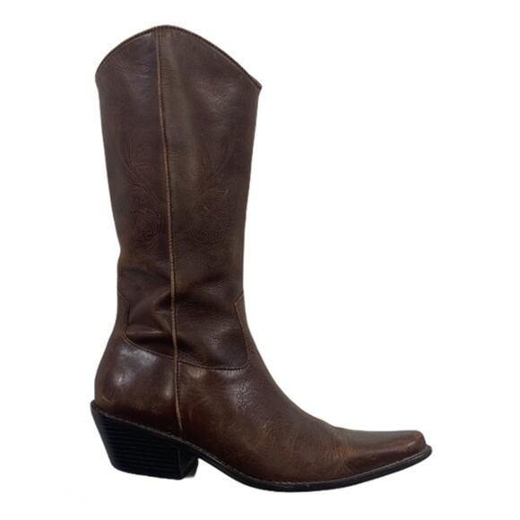 Matisse Shoes - Matisse Brown Leather Pointed-Toe Western Boot